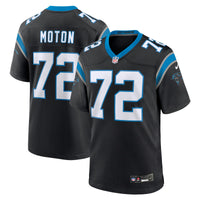 Carolina Panthers Taylor Moton Nike Black Team Game Jersey