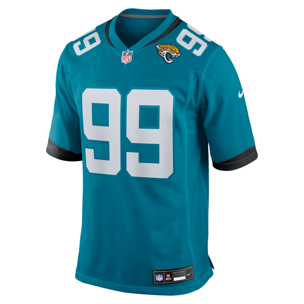 Jacksonville Jaguars Austin Johnson Nike Teal Team Game Jersey