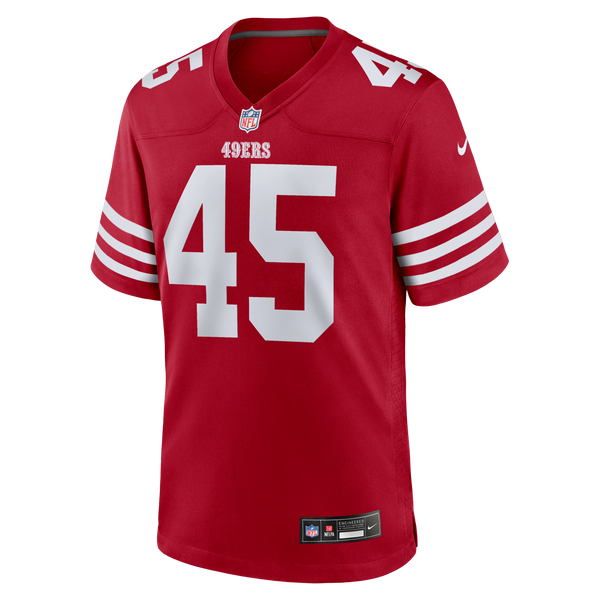 San Francisco 49ers Nick Martin Nike Scarlet Team Game Jersey