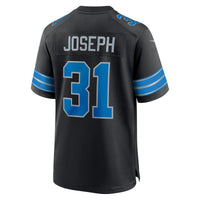 Detroit Lions Kerby Joseph Nike Black Alternate Game Jersey