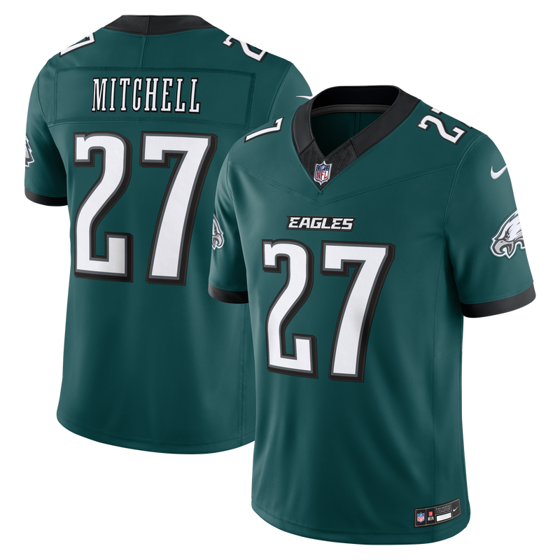 Philadelphia Eagles Quinyon Mitchell Nike Midnight Green Team Vapor F.U.S.E. Stitched Limited Jersey