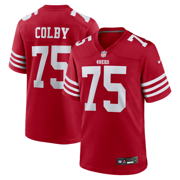 San Francisco 49ers Connor Colby Nike Scarlet Team Game Jersey