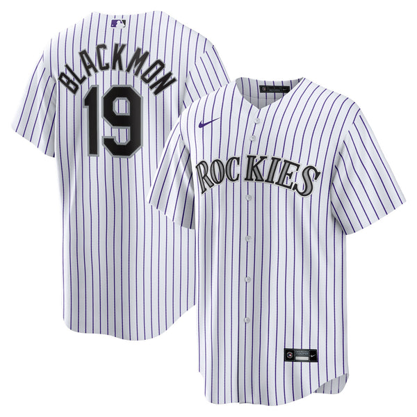 Colorado Rockies Charlie Blackmon Nike White Home Replica Player Name Jersey