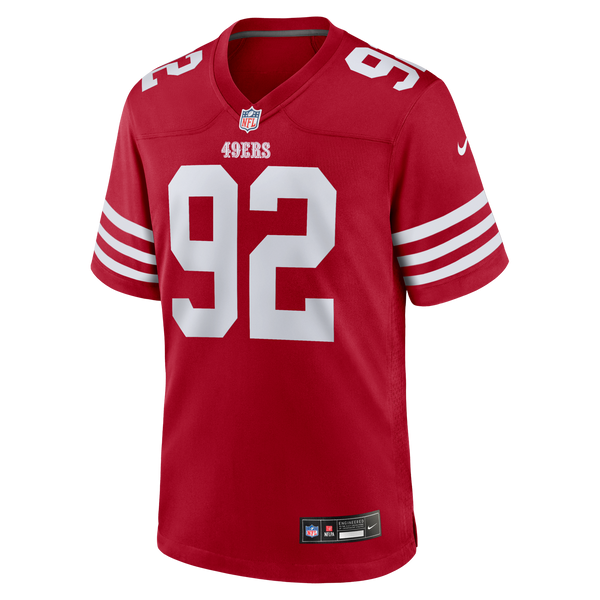 San Francisco 49ers Yetur Gross-Matos Nike Scarlet Team Game Jersey