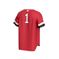 #1 Utah Utes GameDay Greats Lightweight Collegiate Baseball Fashion Jersey - Red