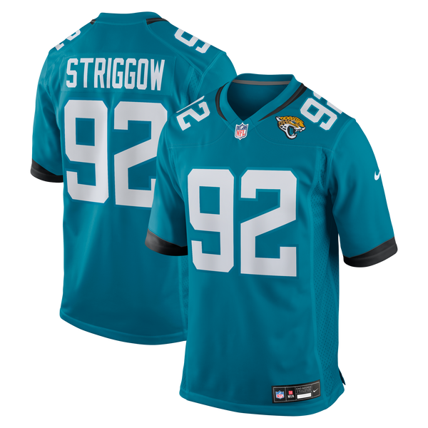 Jacksonville Jaguars Danny Striggow Nike Teal Team Game Jersey