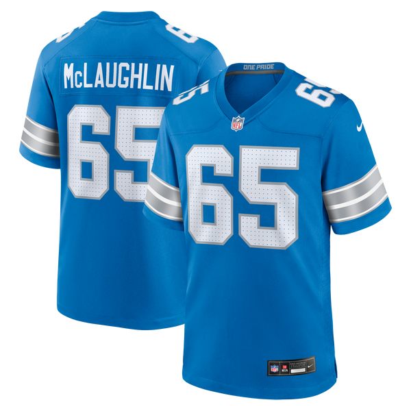 Detroit Lions Seth McLaughlin Nike Blue Team Game Jersey