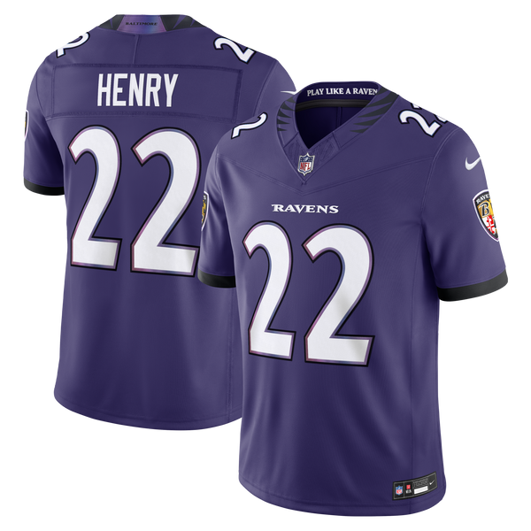 Baltimore Ravens Derrick Henry Nike Purple Team Vapor F.U.S.E. Stitched Limited Jersey