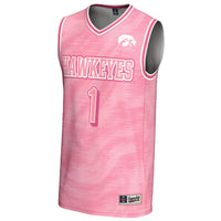 #1 Iowa Hawkeyes GameDay Greats Lightweight Basketball Jersey - Pink