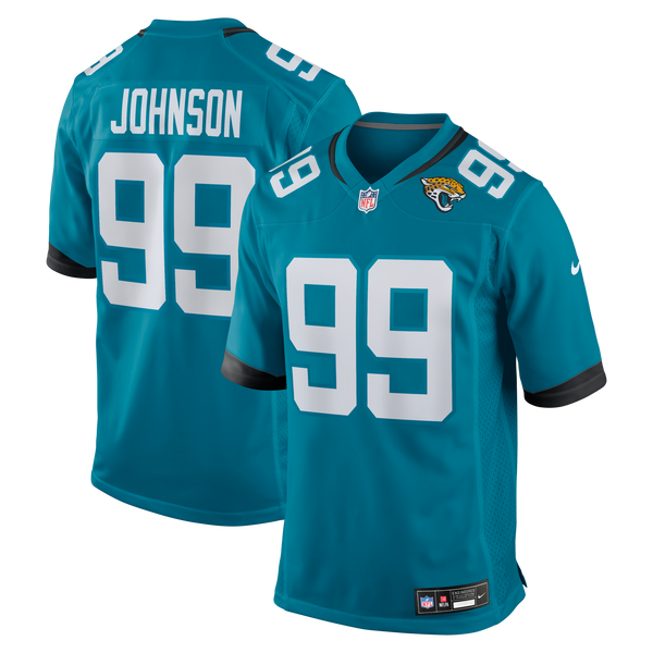 Jacksonville Jaguars Austin Johnson Nike Teal Team Game Jersey
