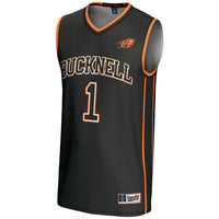 #1 Bucknell Bison GameDay Greats Lightweight Basketball Fashion Jersey - Black