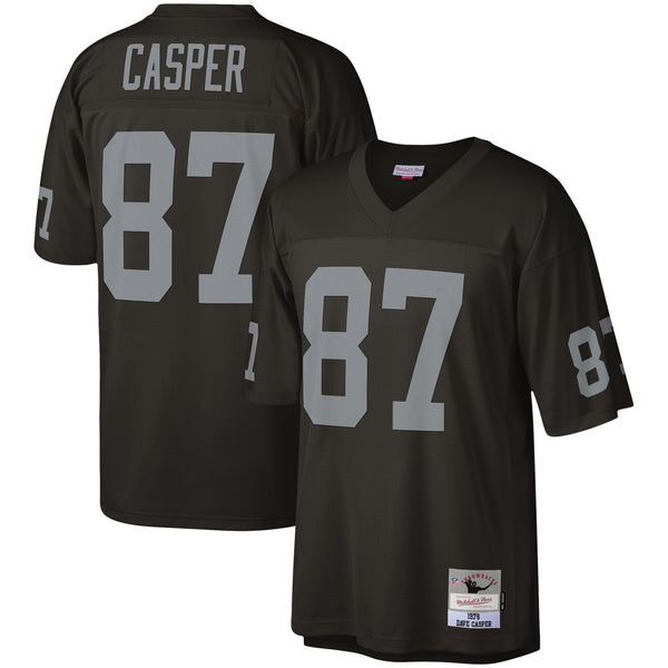 Las Vegas Raiders Dave Casper Mitchell & Ness Black Legacy Replica Jersey