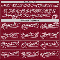 Custom Crimson Crimson-White Authentic Baseball Jersey