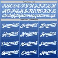 Custom Light Blue White-Royal Authentic Fade Fashion Baseball Jersey