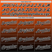 Custom Orange Black-White Authentic Fade Fashion Baseball Jersey