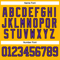 Custom Gold Purple-Black Hockey Lace Neck Jersey