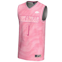 #1 Arkansas Razorbacks GameDay Greats Lightweight Basketball Jersey - Pink