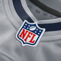 Seattle Seahawks Jaxon Smith-Njigba Nike Wolf Gray 2025 Rivalries Collection Game Jersey