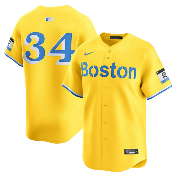Boston Red Sox David Ortiz Nike Yellow Alternate 3 Limited Player Jersey