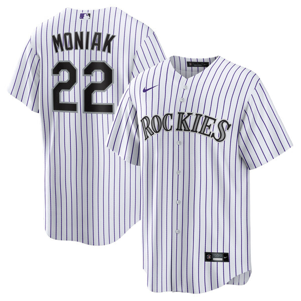 Colorado Rockies Mickey Moniak Nike White Home Replica Jersey