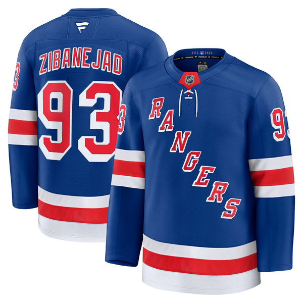 New York Rangers Mika Zibanejad Fanatics Blue Home Premium Jersey
