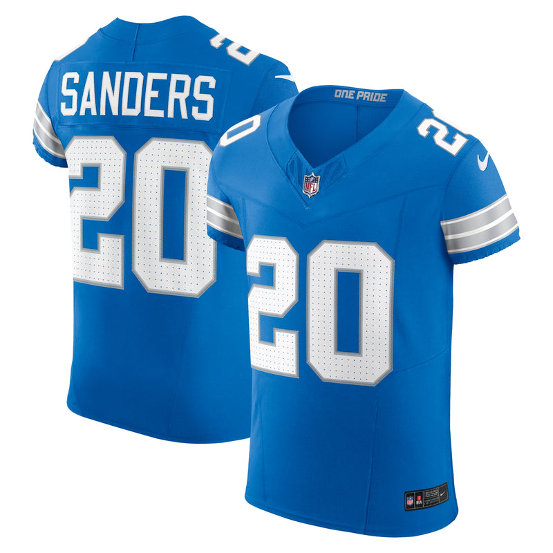 Detroit Lions Barry Sanders Nike Blue Team Vapor F.U.S.E. Elite Jersey