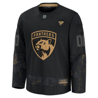Florida Panthers Fanatics Black 2024 Military Appreciation Custom Practice Jersey
