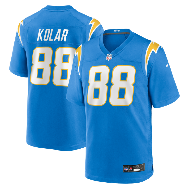 Los Angeles Chargers Charlie Kolar Nike Powder Blue Team Game Jersey