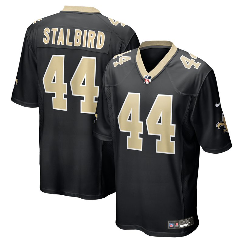 New Orleans Saints Isaiah Stalbird Nike Black Team Game Jersey