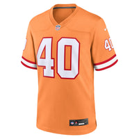 Tampa Bay Buccaneers Mike Alstott Nike Orange Throwback Game Jersey