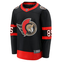 Ottawa Senators Jake Sanderson Fanatics Black Home Breakaway Jersey