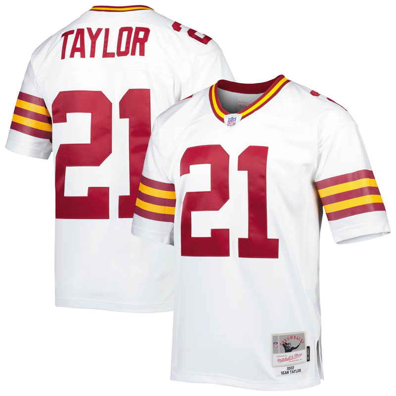 Washington Football Team Sean Taylor Mitchell & Ness White Legacy Replica Jersey