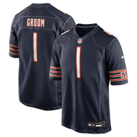 Chicago Bears Number 1 Groom Nike Navy Game Jersey