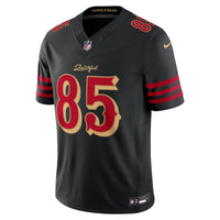 San Francisco 49ers George Kittle Nike Black 2025 Rivalries Collection Stitched Limited Jersey