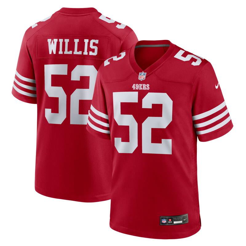 San Francisco 49ers Patrick Willis Nike Scarlet Retired Player Game Jersey
