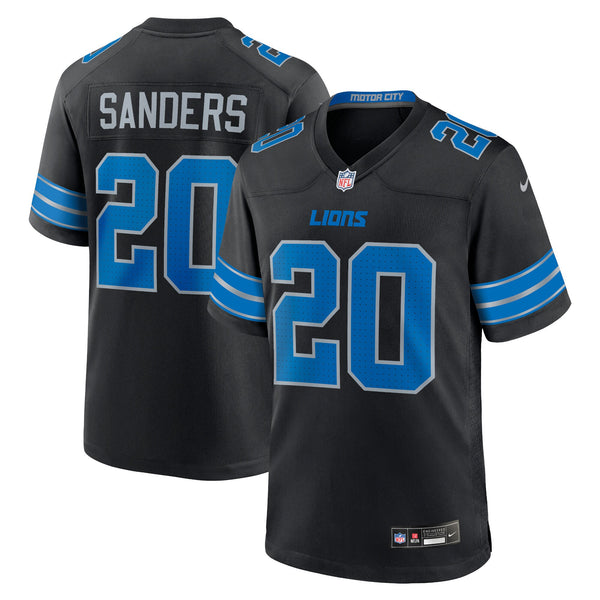 Detroit Lions Barry Sanders Nike Black 2nd Alternate Retired Player Game Jersey