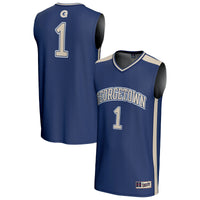 #1 Georgetown Hoyas GameDay Greats Lightweight Basketball Fashion Jersey - Navy