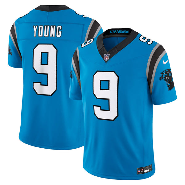 Carolina Panthers Bryce Young Nike Blue Alternate Vapor F.U.S.E. Stitched Limited Jersey