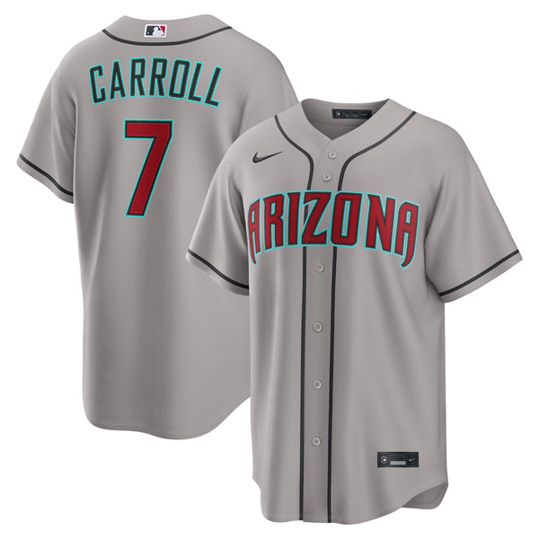 Arizona Diamondbacks Corbin Carroll Nike Gray Road Replica Jersey