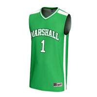 #1 Marshall Thundering Herd GameDay Greats Lightweight Collegiate Basketball Fashion Jersey - Kelly Green