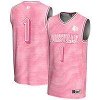 #1 Louisville Cardinals GameDay Greats Lightweight Basketball Fashion Jersey - Pink