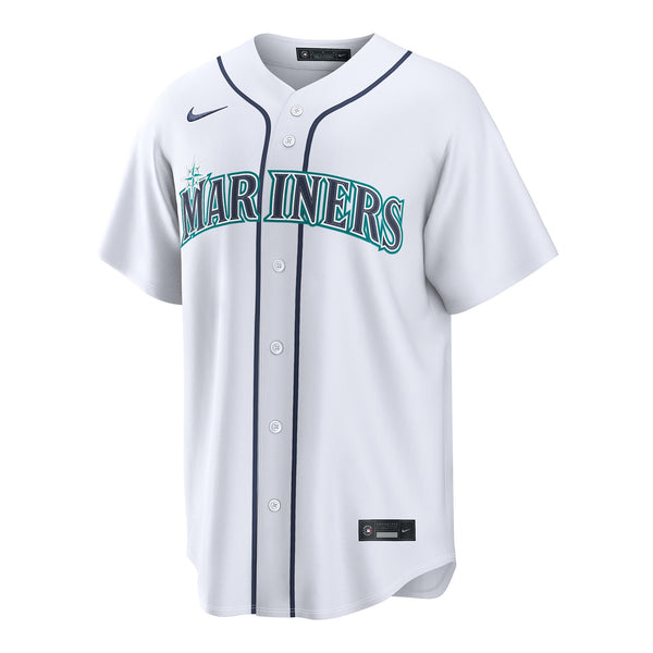 Seattle Mariners Bryce Miller Nike White Home Replica Jersey