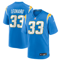 Los Angeles Chargers Deane Leonard Nike Powder Blue Game Player Jersey