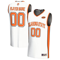 Oklahoma State Cowboys GameDay Greats Lightweight Collegiate Basketball NIL Pick-A-Player Fashion Jersey - White