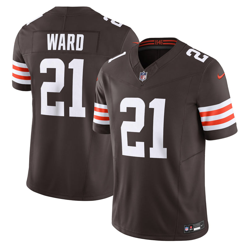 Cleveland Browns Denzel Ward Nike Brown Vapor F.U.S.E. Limited Jersey
