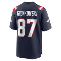New England Patriots Rob Gronkowski Nike Navy Team Retired Player Game Jersey