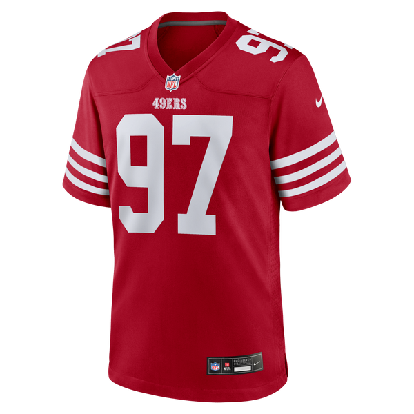 San Francisco 49ers Nick Bosa Nike Scarlet Team Game Jersey