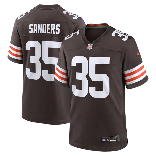 Cleveland Browns Raheim Sanders Nike Brown Team Game Jersey