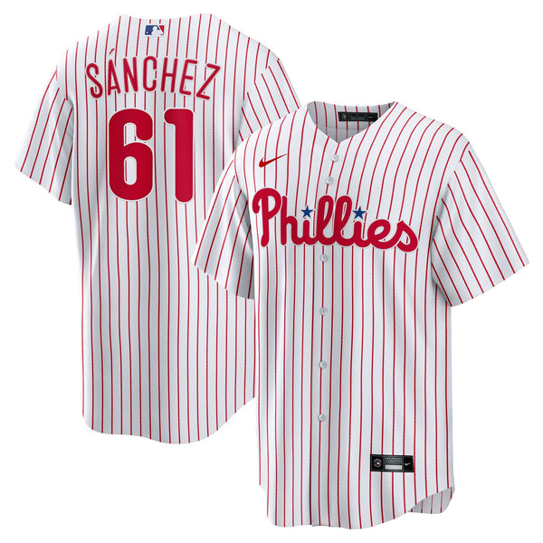 Philadelphia Phillies Cristopher Sanchez Nike White Home Replica Jersey