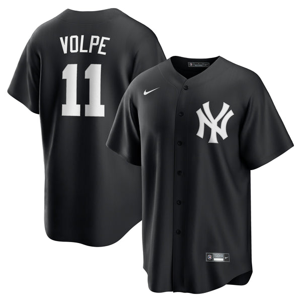 New York Yankees Anthony Volpe Nike Black Fashion Replica Player Jersey